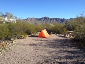 you can tent camp at gilbert ray