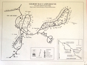 Gilbert Ray Campground map