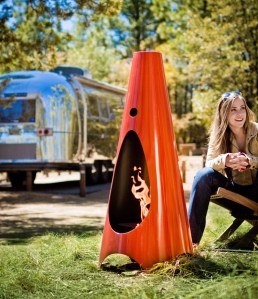 Modfire next to airstream